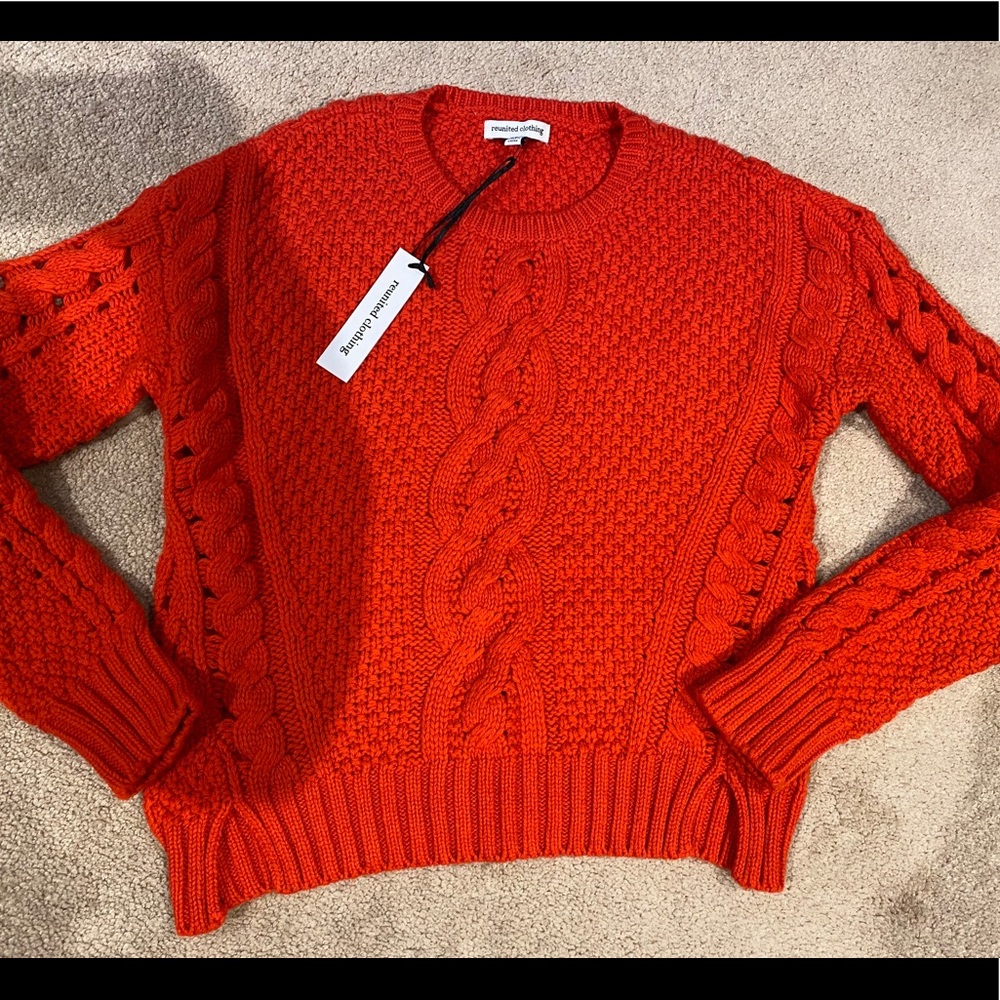 Red women’s Reunited Clothing sweater